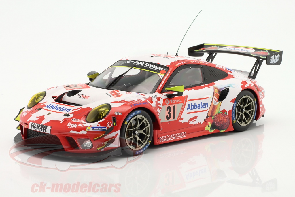 1/18 MODÈLES DIECAST IXO Porsche 911 GT3 R Winner 24H SPA 2019 Gulf