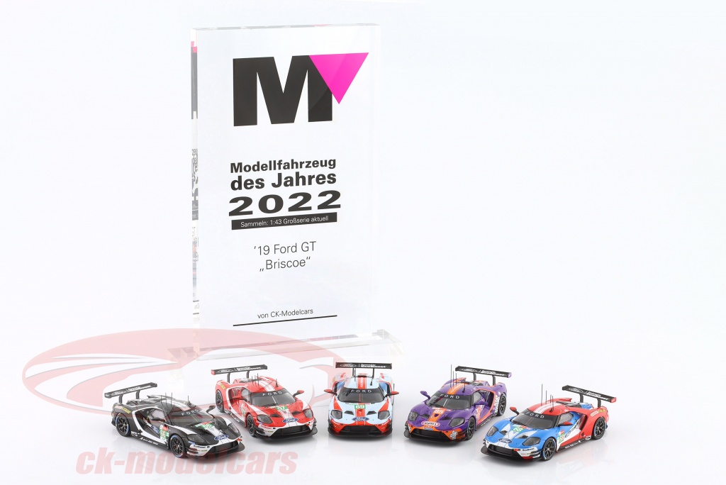 Lot De 2 Miniatures IXOMODELS 1/43 Des 24h Du Mans : Ford GT N°67 2019 Et Ford GT40 N°1 1969, Neuves
