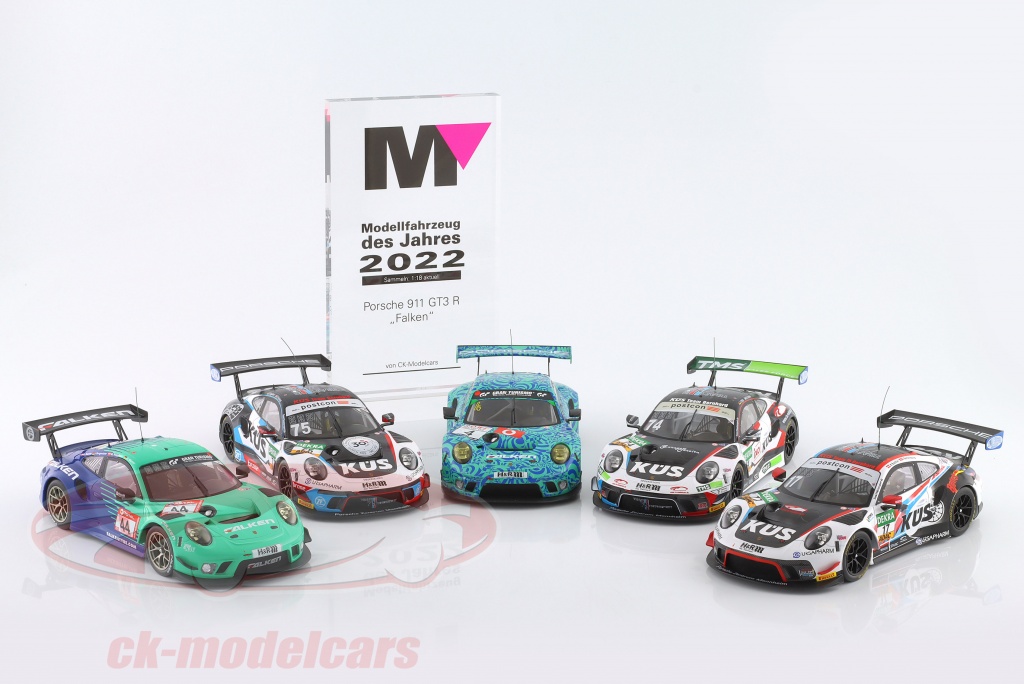 Miniature IXO 1/18 - Porsche 911 GT3 R GT Masters 2018 - Modèle Métal LEGT18019