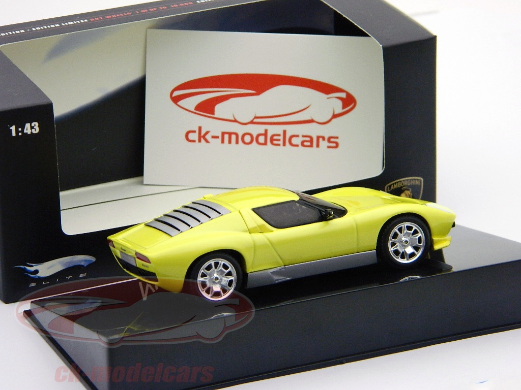 Lamborghini Miura P400 (1966) 1/43 Leo Models Jaune/Noir