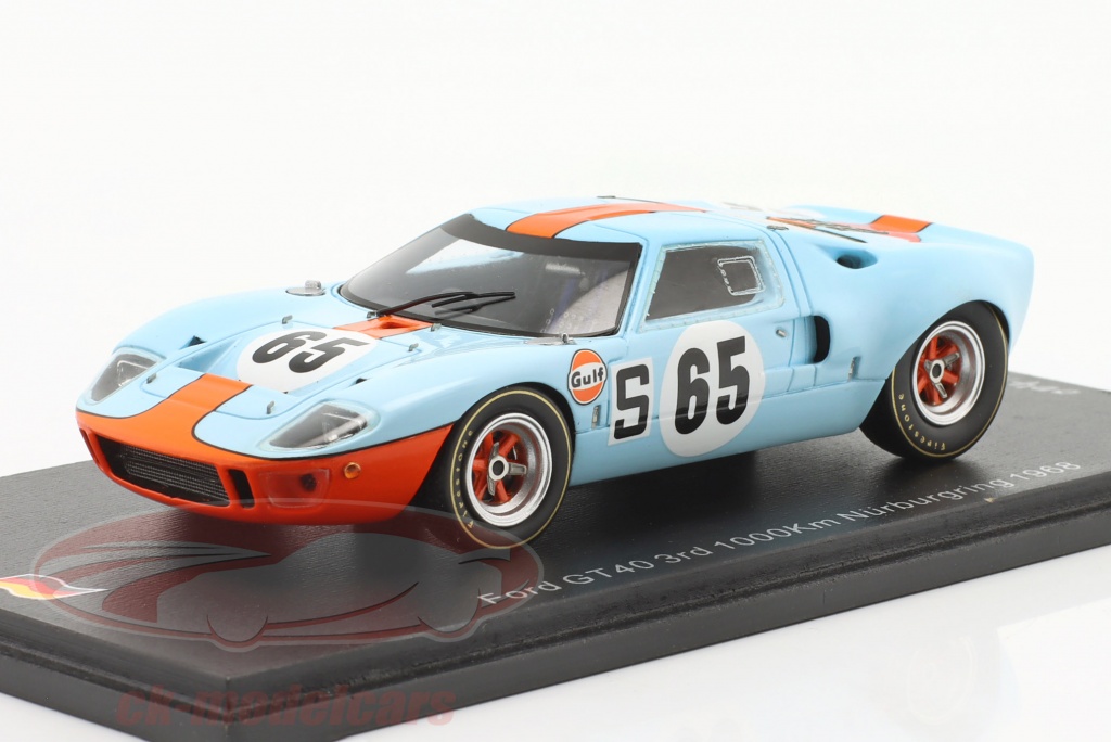 Miniatura Ford GT40 #140 - McLaren / Hill - 1000 Km Nürburgring 1964