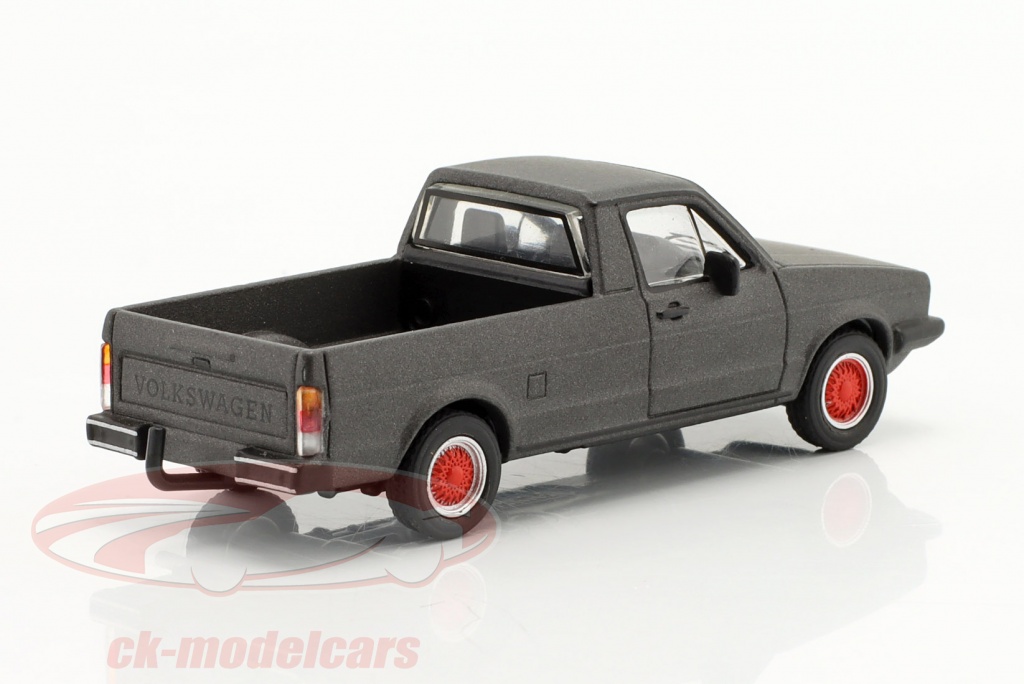 Schuco 1 64 Volkswagen VW Caddy Pick Up Mat Grey Metallic 452033600 schuco-1-64-volkswagen-vw-caddy-pick-up-mat-grey-metallic-452033600