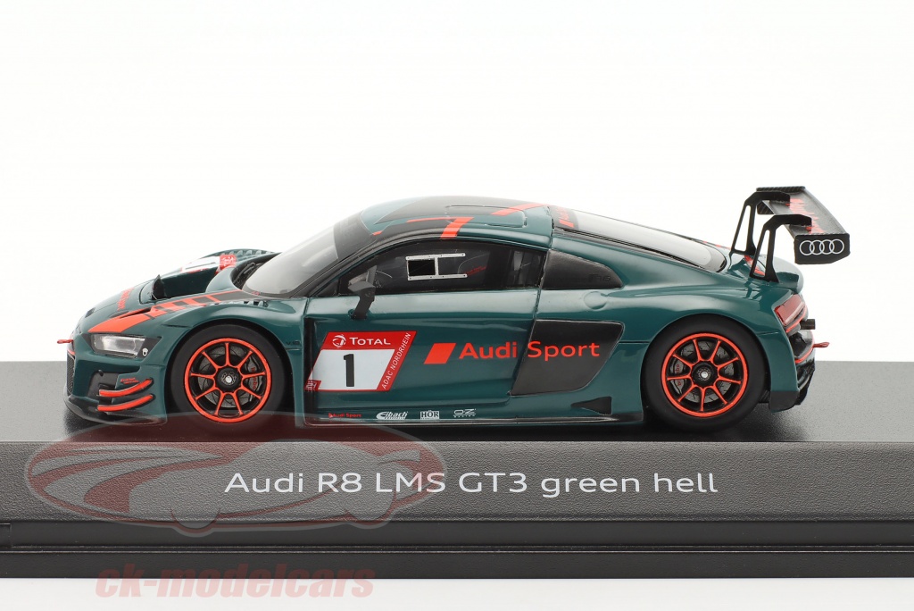 Spark 143 Audi R8 LMS GT3 1 Green Hell 2021 tioman grøn 5022100131 model bil 5022100131