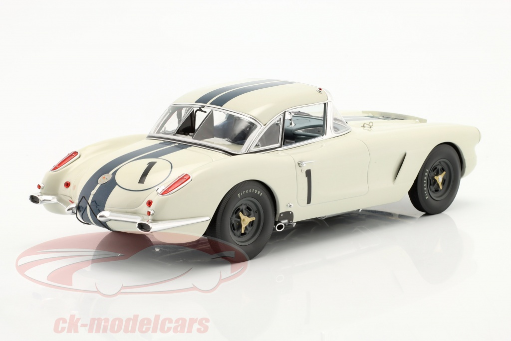 RAR18011 – REAL ART REPLICAS 1/18 - CHEVROLET Corvette Cunningham - Le Mans 1960 - Little Bolide