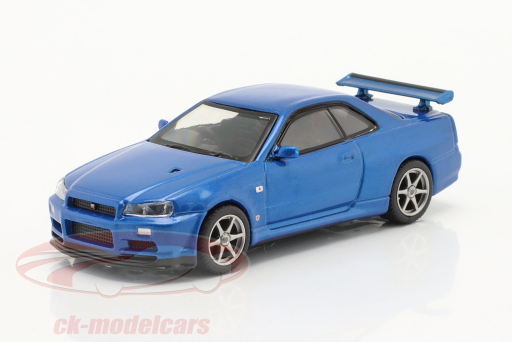 Gt R R34 Azul True Scale 1:64 Nissan GT-R (R34) V-Spec RHD bayside azul MGT00341R ...