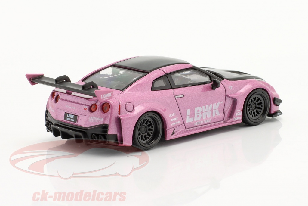 True Scale 1:64 Nissan GT-RR (R35) LBWK ピンク MGT00418L モデル 車 MGT00418L ...