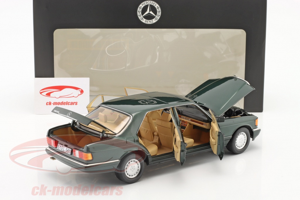 Mercedes-Benz 560 SEL W126 Baujahr 1987 Rot 1:18 Norev