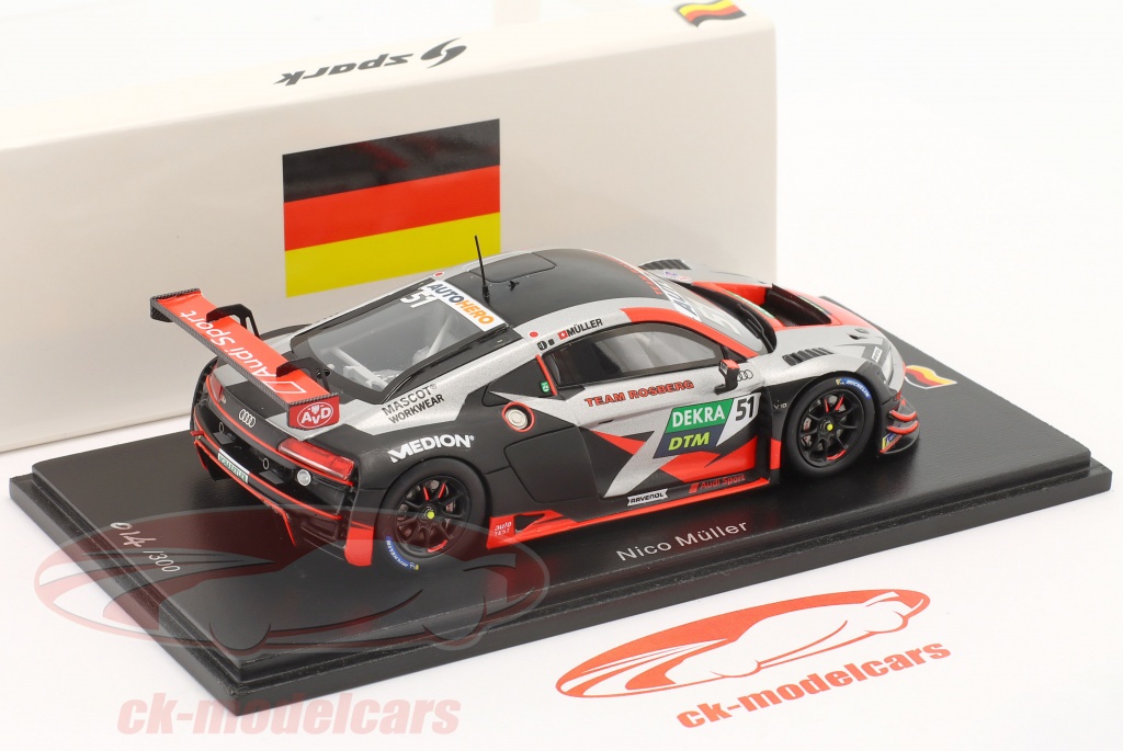 Spark 1:43 Audi R8 LMS GT3 #51 DTM 2021 Nico Müller SG815 Modellauto ...
