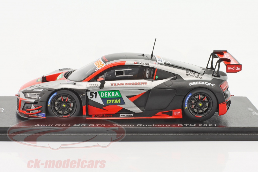 Spark 1:43 Audi R8 LMS GT3 #51 DTM 2021 Nico Müller SG815 Modellauto ...