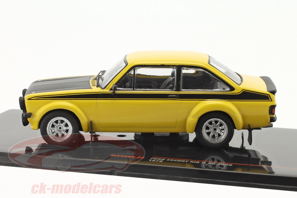  Ixo 1:43 Ford Escort MK2 RS 1800 año de construcción 1976 amarillo / negro CLC450N.22 modelo coche CLC450N.22 4895102336821