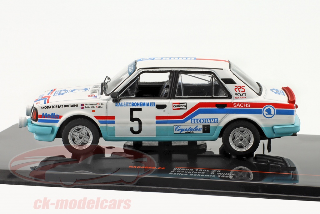 Miniature Voiture Rallye Auto 1:43 Ixo SKODA 130 L RALLYE BOHEMIA 1988
