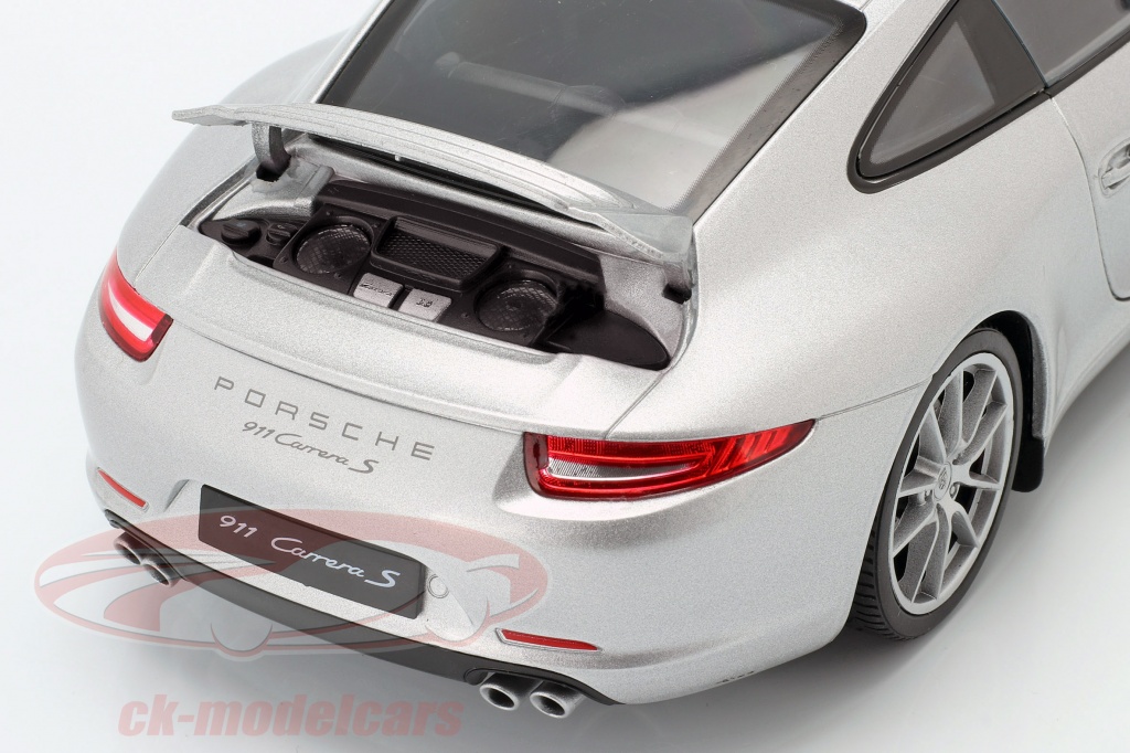 Welly Porsche 911 991 Carrera S Weiß Coupe Modellauto – Ca. 1/43, Ca. 11 Cm Lang, Mit öffnenden Türen