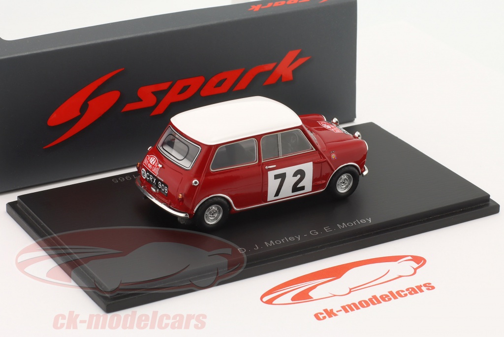 Spark 1:43 BMC Mini Cooper S #72 Rallye Monte Carlo 1965 D. Morley