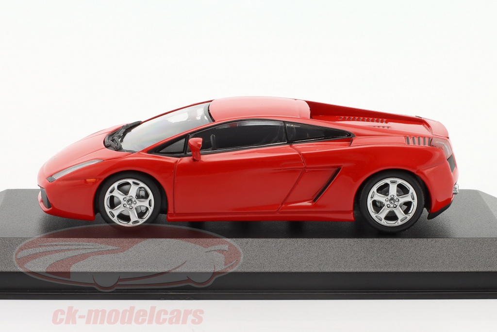 Miniature Lamborghini Gallardo 2004 Rouge 1:43 – Maxichamps – Modèle De Collection Moulé Sous Pression - 4