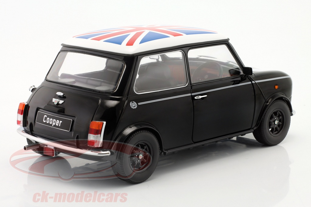 KKScale 112 Mini Cooper schwarz / weiß / Union Jack RHD KKDC120052R