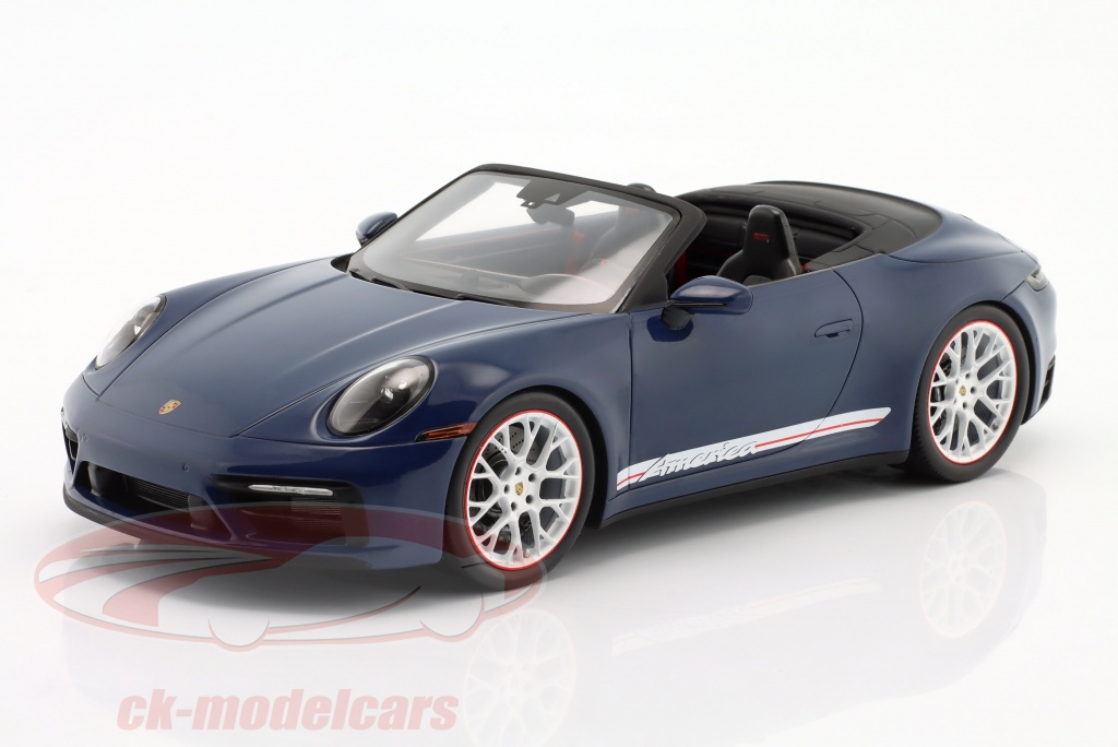 1:18 Spark Porsche 911 (992) Carrera GTS Cabriolet America Édition Bleu WAP DEAL
