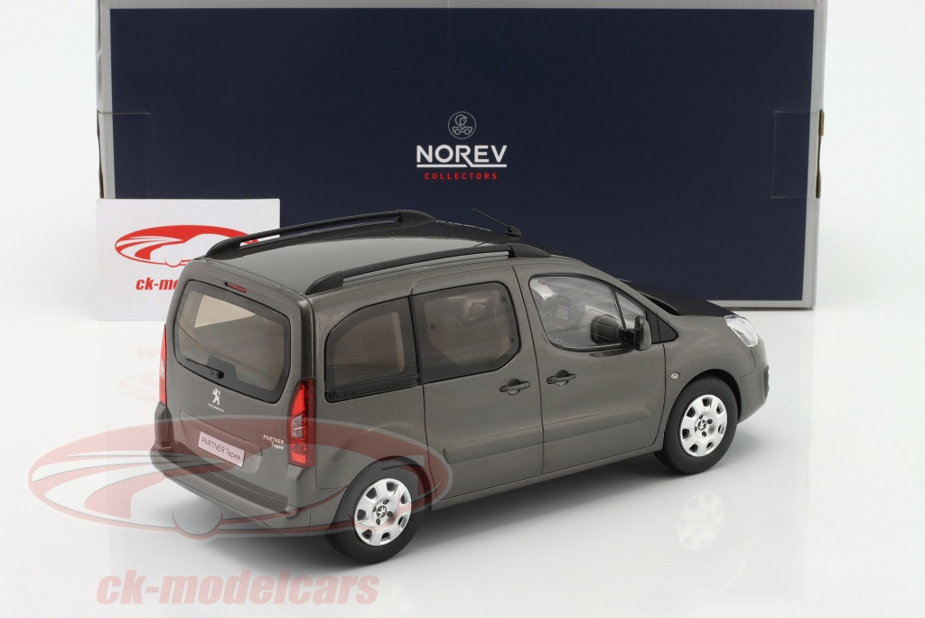 Modèle Réduit PEUGEOT Partner 2016 Brun Moka 1:18 Par NOREV - Neuf - Collection