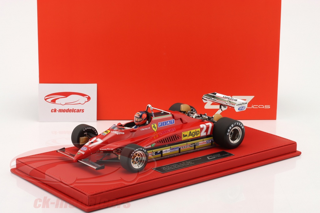 FIGURINE DE PILOTE Gilles Villeneuve Ferrari F1 pour Tameo, Bosica, MFH