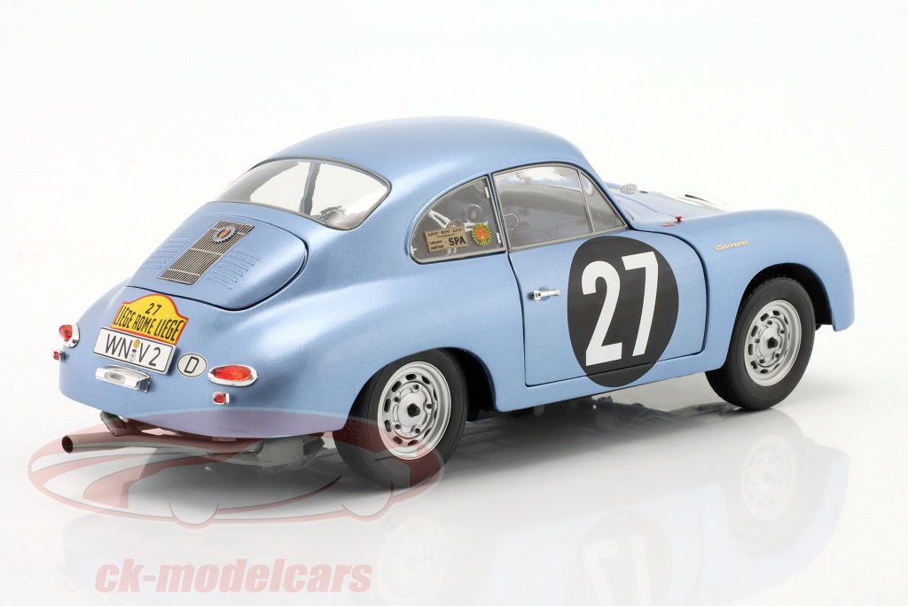 Schuco 1:43 Porsche 356 A coupe blue metallic 450256500 model car