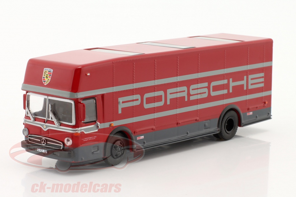 schuco-1-87-mercedes-benz-o-317-race-car-trasportatore-porsche-motorsport-rosso-452668000/