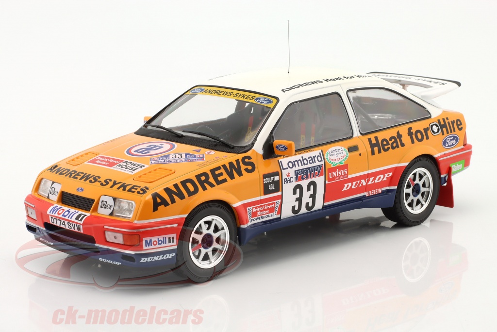 Modèle Réduit Ford Sierra RS Cosworth Rallye 1989 échelle 1/18 - IXOMODELS