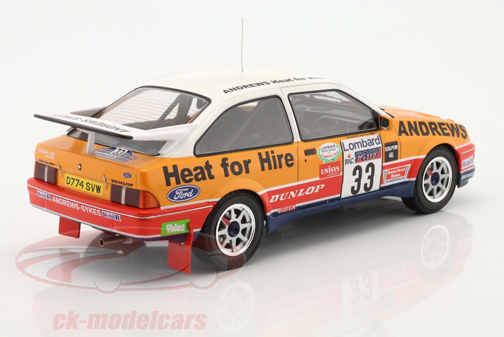 FORD Sierra RS Cosworth Rallye 1989 – Modèle Réduit 1/18 IXOMODELS – Neuf