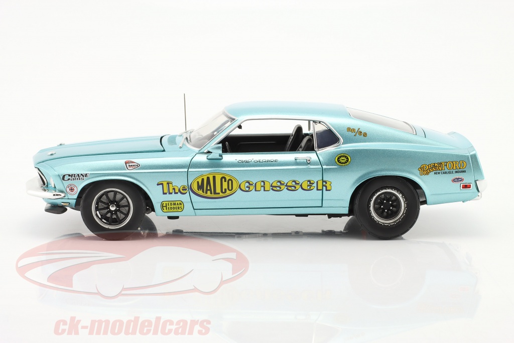 1969 FORD MUSTANG BOSS 429 MALCO GASSER DRAG OUTLAWS in 1:18 scale by Acme