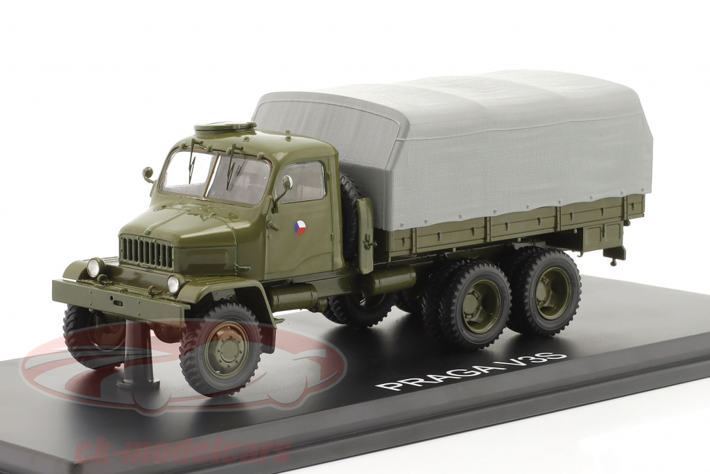 premium-classixxs-1-43-praga-v3s-camion-a-plateau-avec-bche-vehicule-militaire-olive-pcl47138/