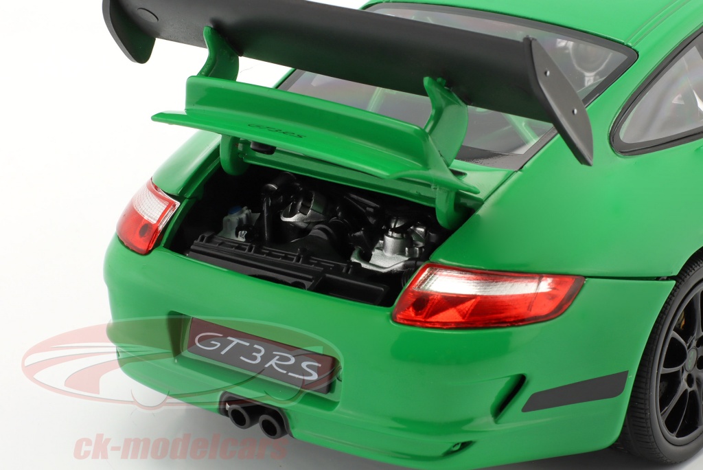Miniature PORSCHE 911 (997) GT3 RS 2007 BLANCHE 1/18