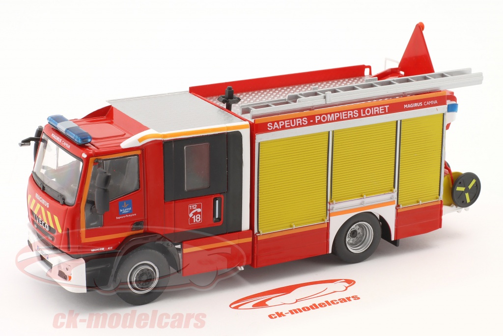 Camion De Pompiers BERLIET 770KB6 FPT CAMIVA - Modèle Réduit IXO échelle 1/43 - Édition Aéroport Antofagasta Chili