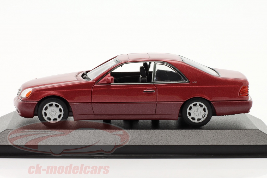 Schabak Mercedes Benz 600 SEC C140 Red 1:43 1270R