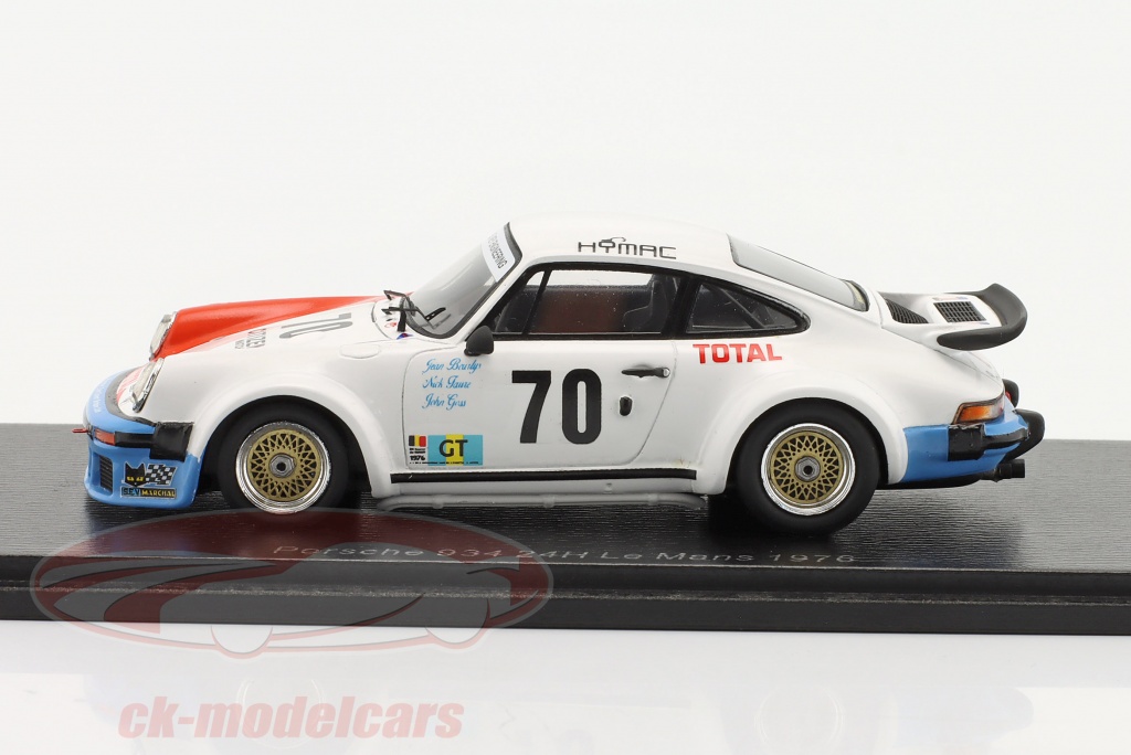Spark S9819 1/43 PORSCHE 934 NO.57 24H LE MANS 1976 T