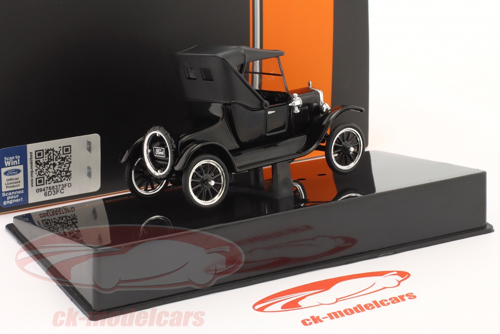 Ixo 1:43 Ford T Runabout year 1925 black CLC454N.22 model car CLC454N ...
