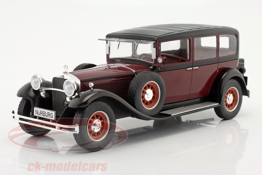 modelcar-group-1-18-mercedes-benz-460-nuerburg-year-1928-dark-red-black-mcg18364/