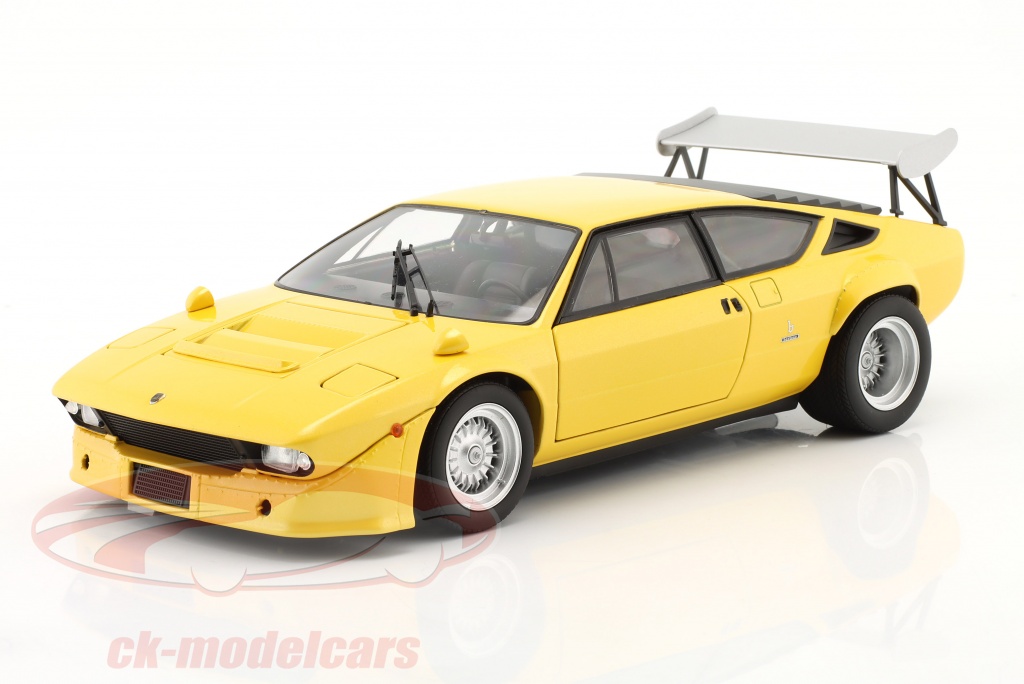 Modellino KYOSHO 1/18 Lamborghini Urraco Rally 1974 - Colore Giallo Perla 08445GY
