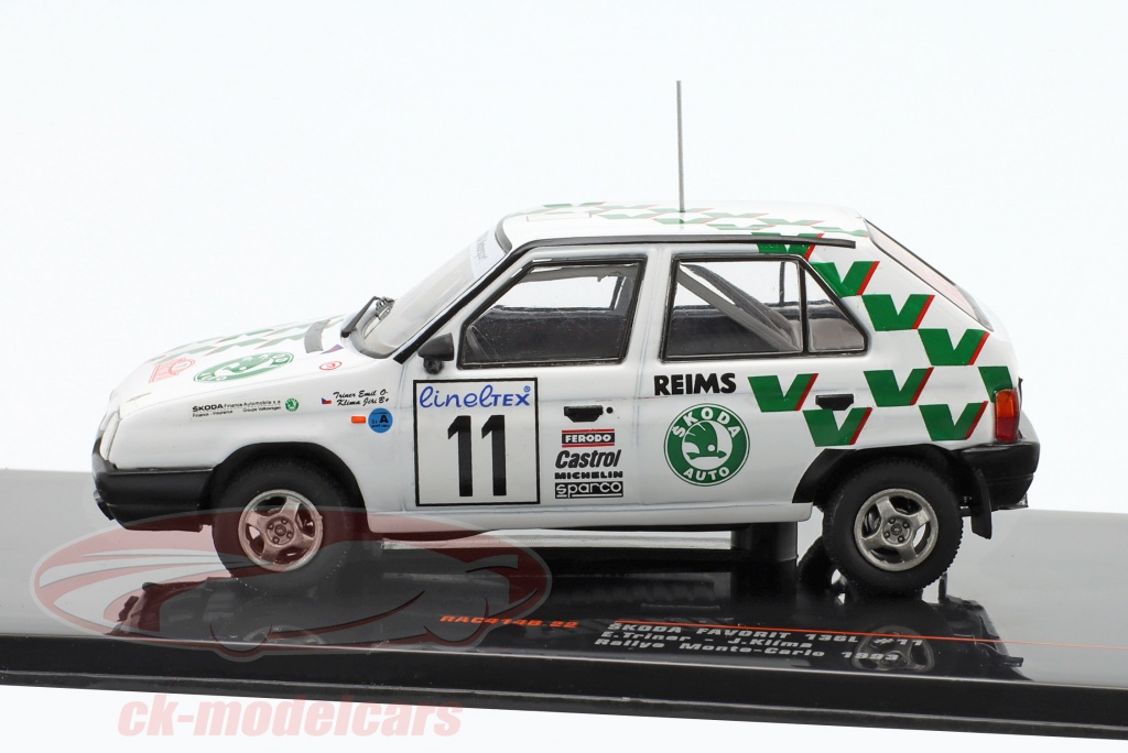 Skoda Favorit 136L 1989 – Miniature IXO 1/43 – Rallye Bohemia, Berger – Collection