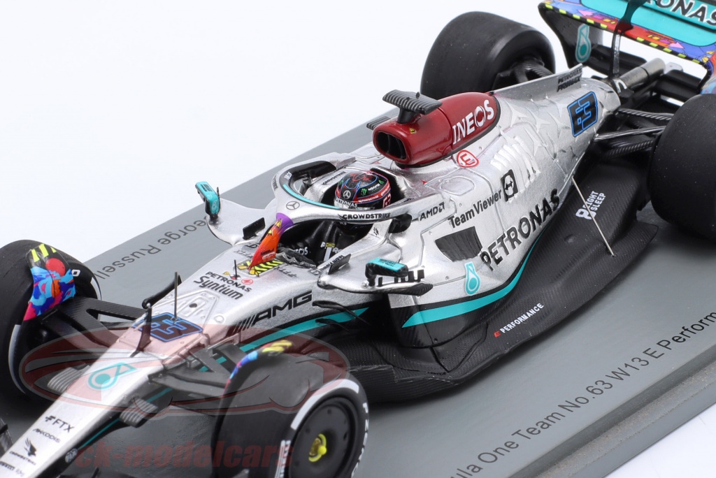 Spark 1:43 George Russell Mercedes-AMG F1 W13 #63 5位 マイアミ GP ...