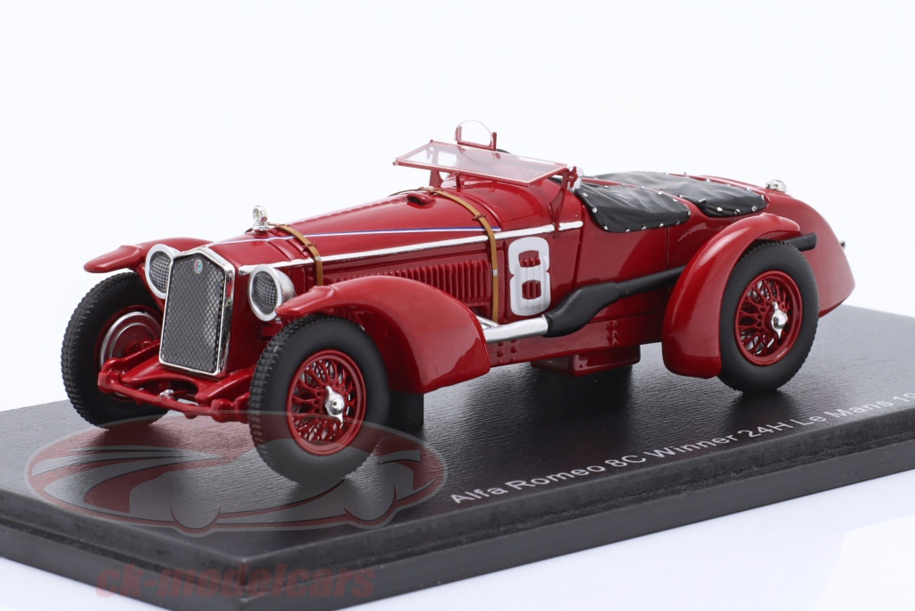 Spark 1/43 Scale 43LM32 - Alfa Romeo 8C #8 Winner 24H Le Mans 1932