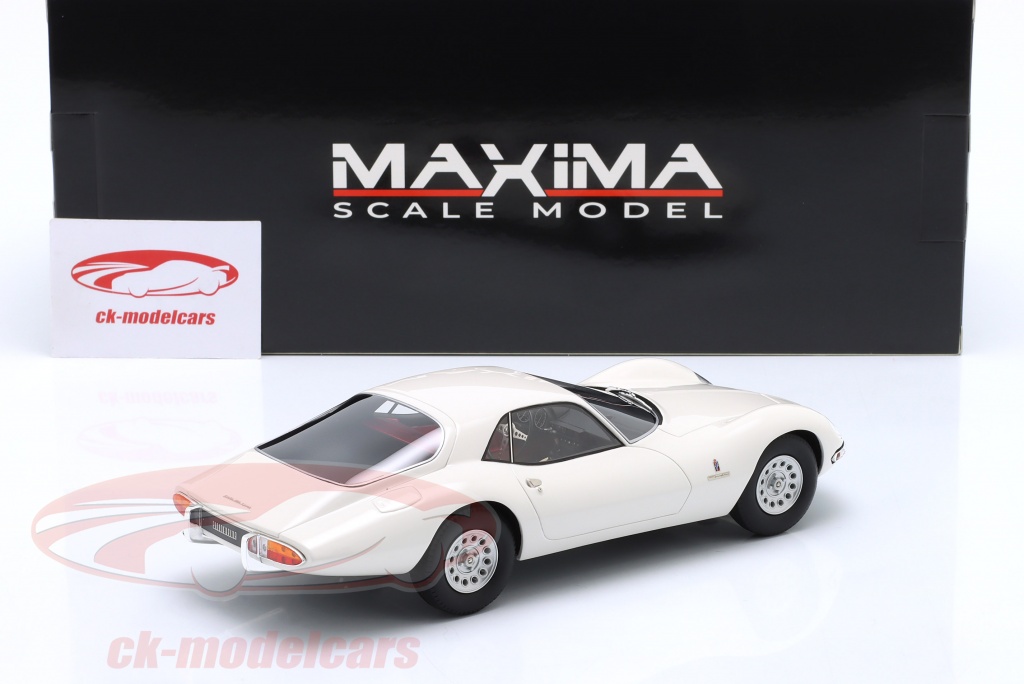 MAXIMA Scale Model 1:18 Alfa Romeo TZ2 Coupe Pininfarina 1965 白 MAXIMA ...