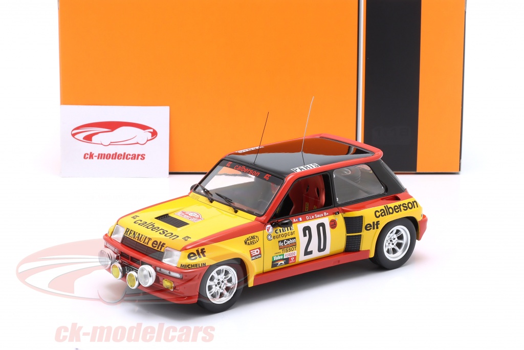 Ixo Models 1:18 1981 Renault 5 Turbo *Calberson* #20 Rally Wm Rally Monte Carlo B. Saby/D. Le