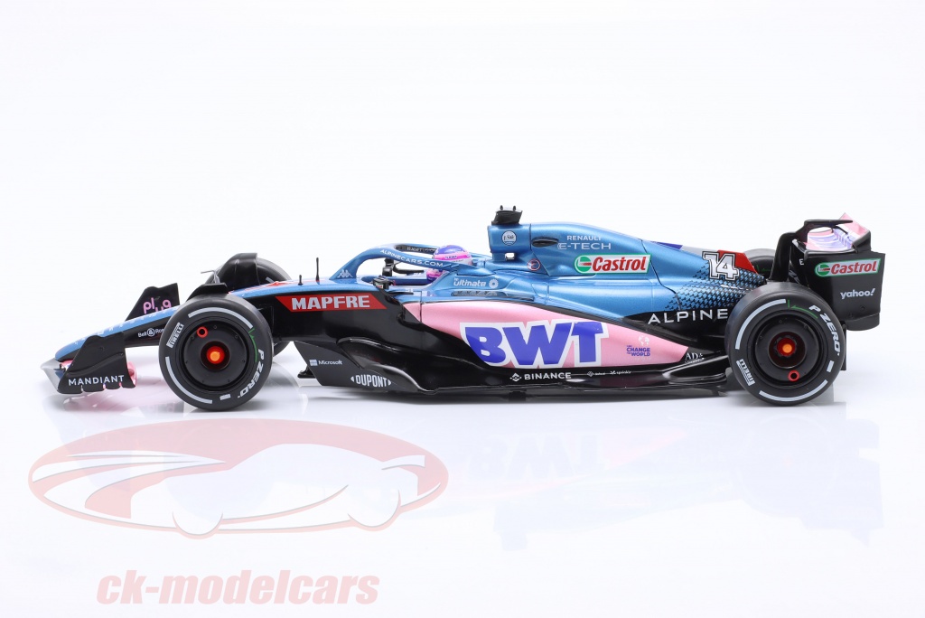 Solido 1/18 Scale ALP A522 Monaco GP 2022 Model Car - Fernando Alonso, Metal Die-Cast Collectible - View #10