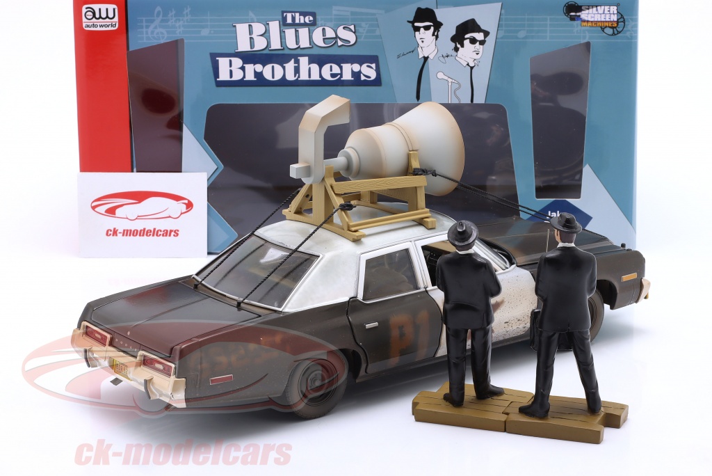 Auto World Dodge Monaco 1974 Bluesmobile échelle 1/18 - Blues Brothers 1980 - Figurines - Précommande
