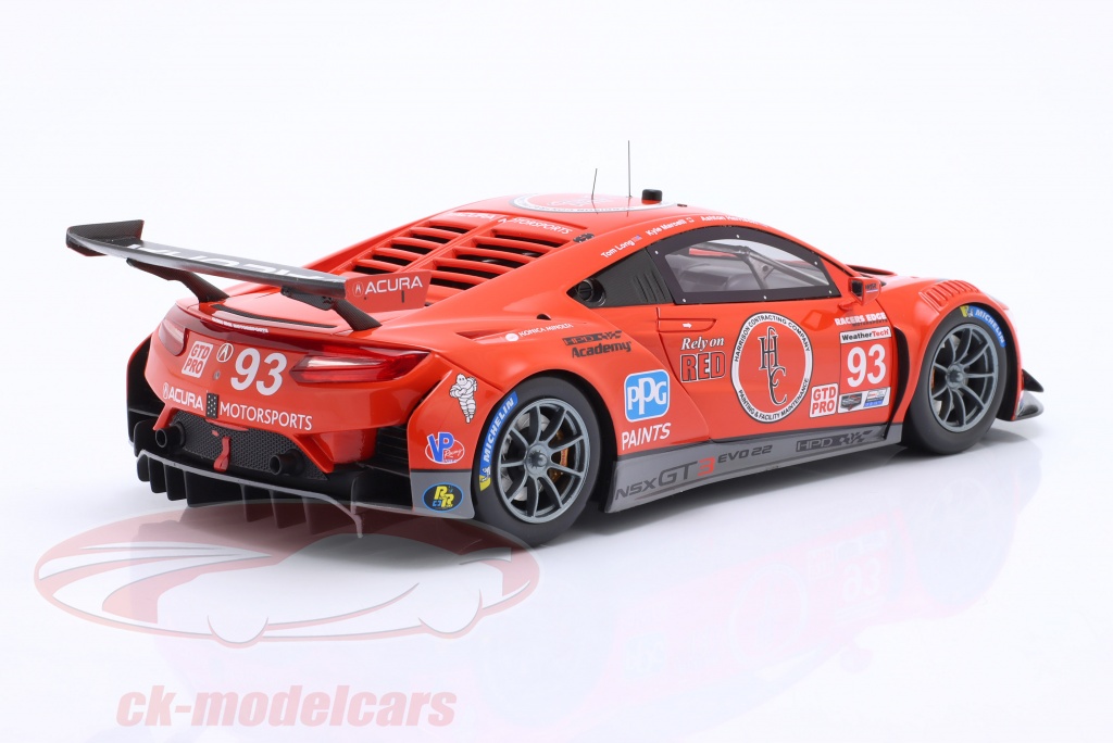 True Scale 118 Acura NSX GT3 Evo 93 12h Sebring 2022 Marcelli, Long