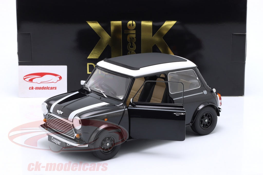 Modèle Réduit Voiture Mini Cooper 2004 Bleu Métallisé 1:18 - MotorMax, Blanc