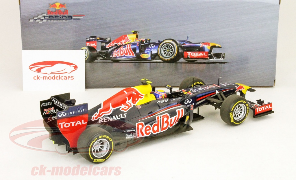 Minichamps 1:18 M. Webber Red Bull Renault RB8 Showcar Formula 1 2012 ...