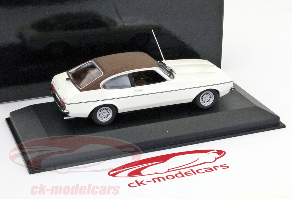 Modèle Réduit 1/87 Brekina - Ford Capri MK II Blanc 1974 | Miniature De Collection