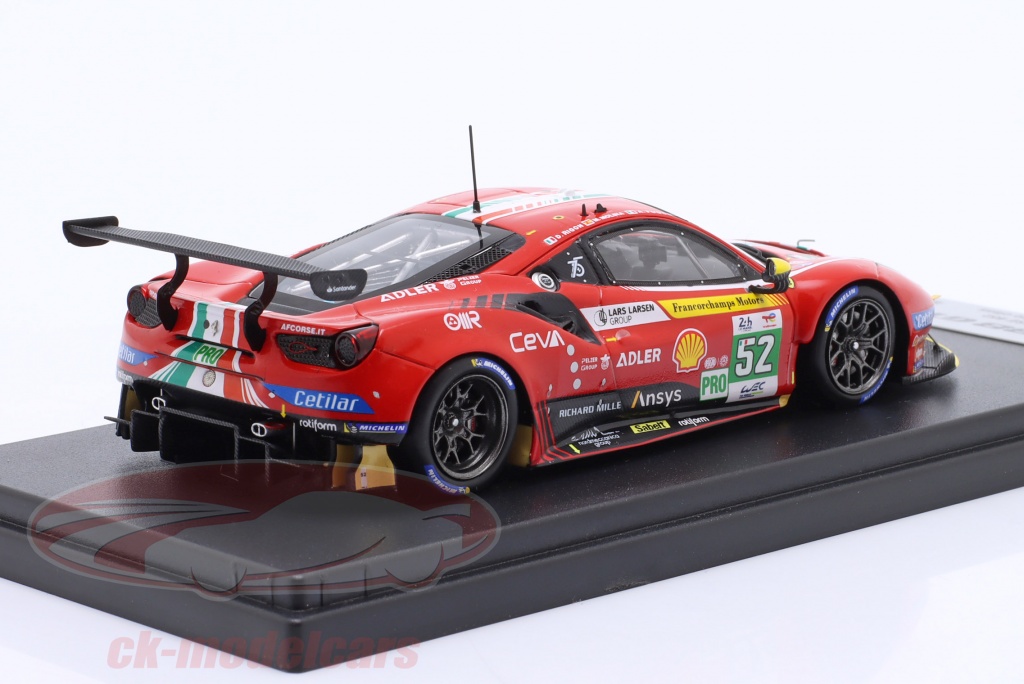 Miniature 1:43 Looksmart Ferrari 488 Gte Evo #52 Le Mans 2022 LSLM140