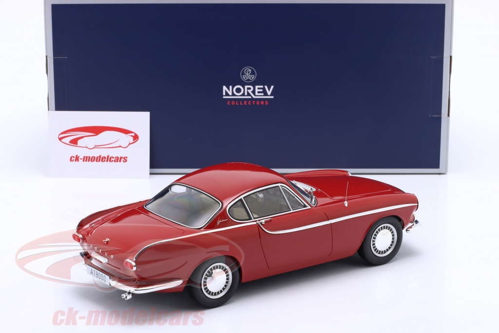 VOLVO P1800 1961 RED 1:18 Norev Auto Stradali Die Cast Modellino