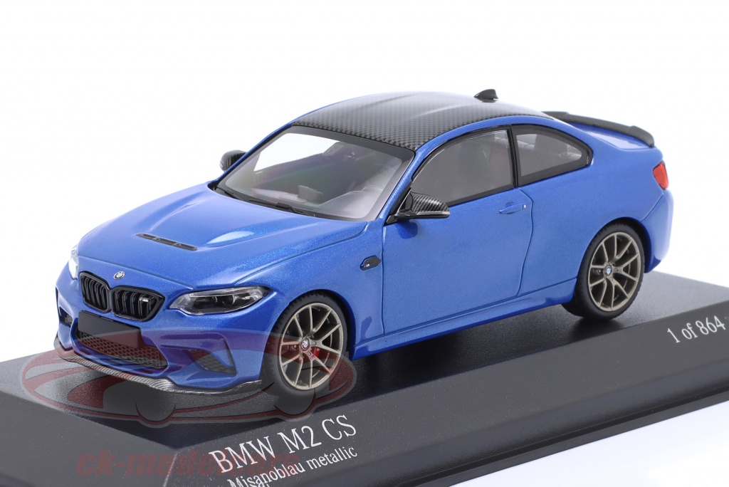 Minichamps 1:43 BMW M2 CS (F87) 2020 Misanoblau metallic / goldene 