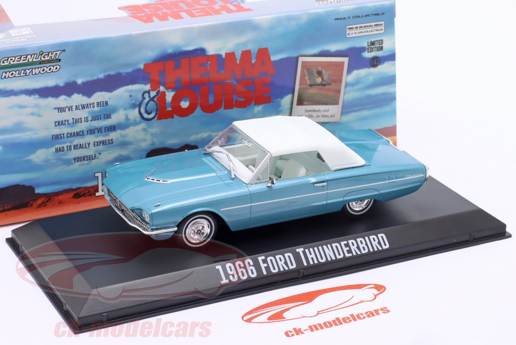 Greenlight 1/43 Thelma & Louise (1991) Ford Thunderbird Convertible